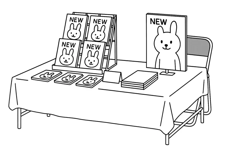 立体的なディスプレイの例